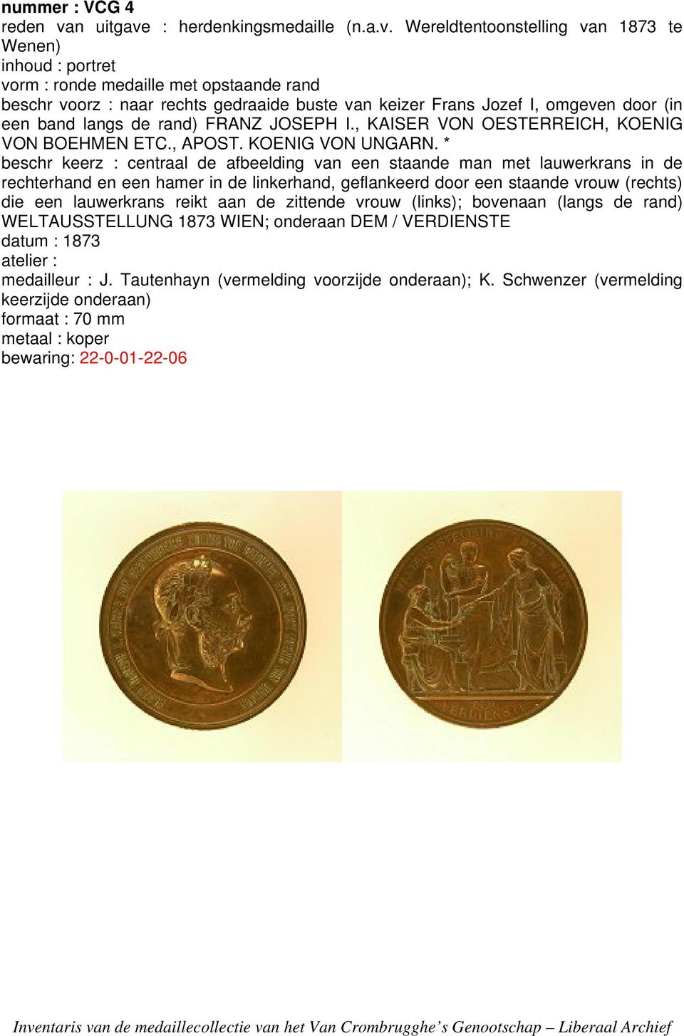 : herdenkingsmedaille (n.a.v.