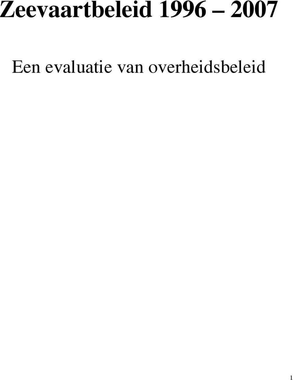 evaluatie van