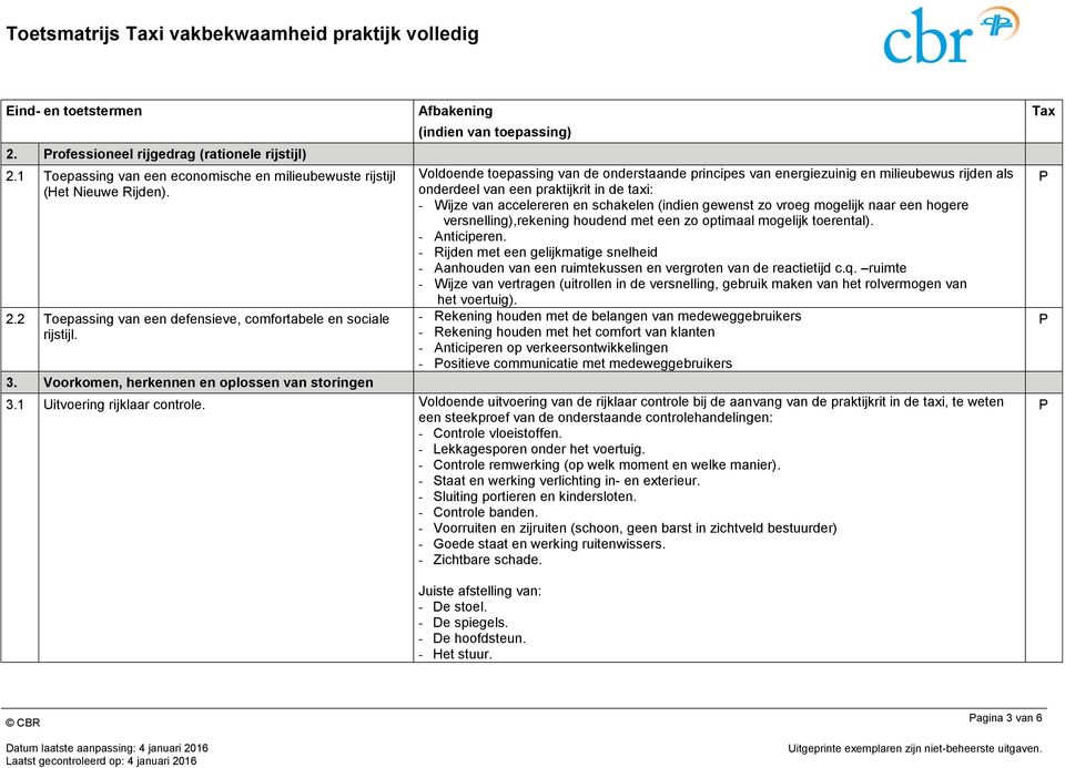 accelereren en schakelen (indien gewenst zo vroeg mogelijk naar een hogere versnelling),rekening houdend met een zo optimaal mogelijk toerental). - Anticiperen.