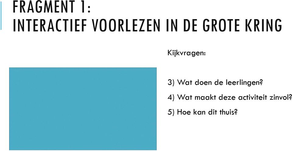 doen de leerlingen?