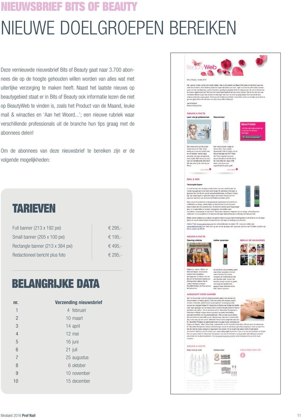 Naast het laatste nieuws op beautygebied staat er in Bits of Beauty ook informatie lezen die niet op BeautyWeb te vinden is, zoals het Product van de Maand, leuke mail & winacties en Aan het Woord.