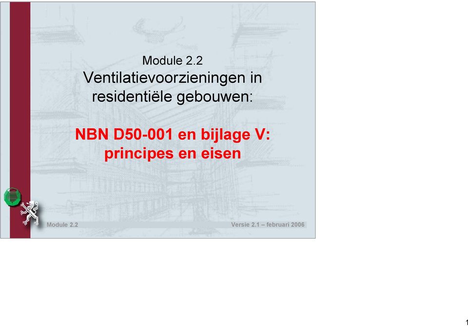 gebouwen: NBN D50-001