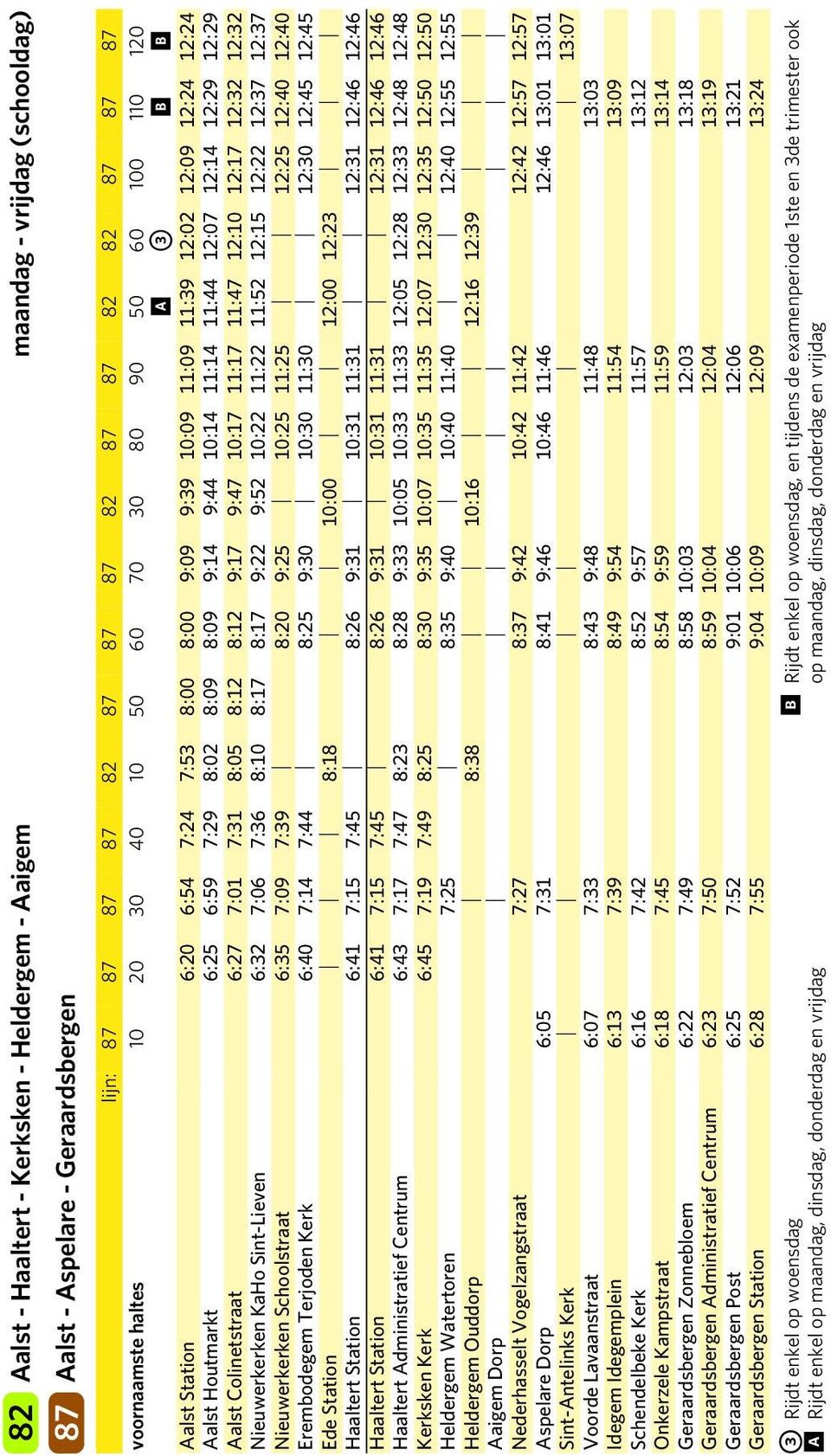 60 ( 100 110 b Aalst Station 6:20 6:54 7:24 7:53 8:00 8:00 9:09 9:39 10:09 11:09 11:39 12:02 12:09 12:24 12:24 Aalst Houtmarkt 6:25 6:59 7:29 8:02 8:09 8:09 9:14 9:44 10:14 11:14 11:44 12:07 12:14