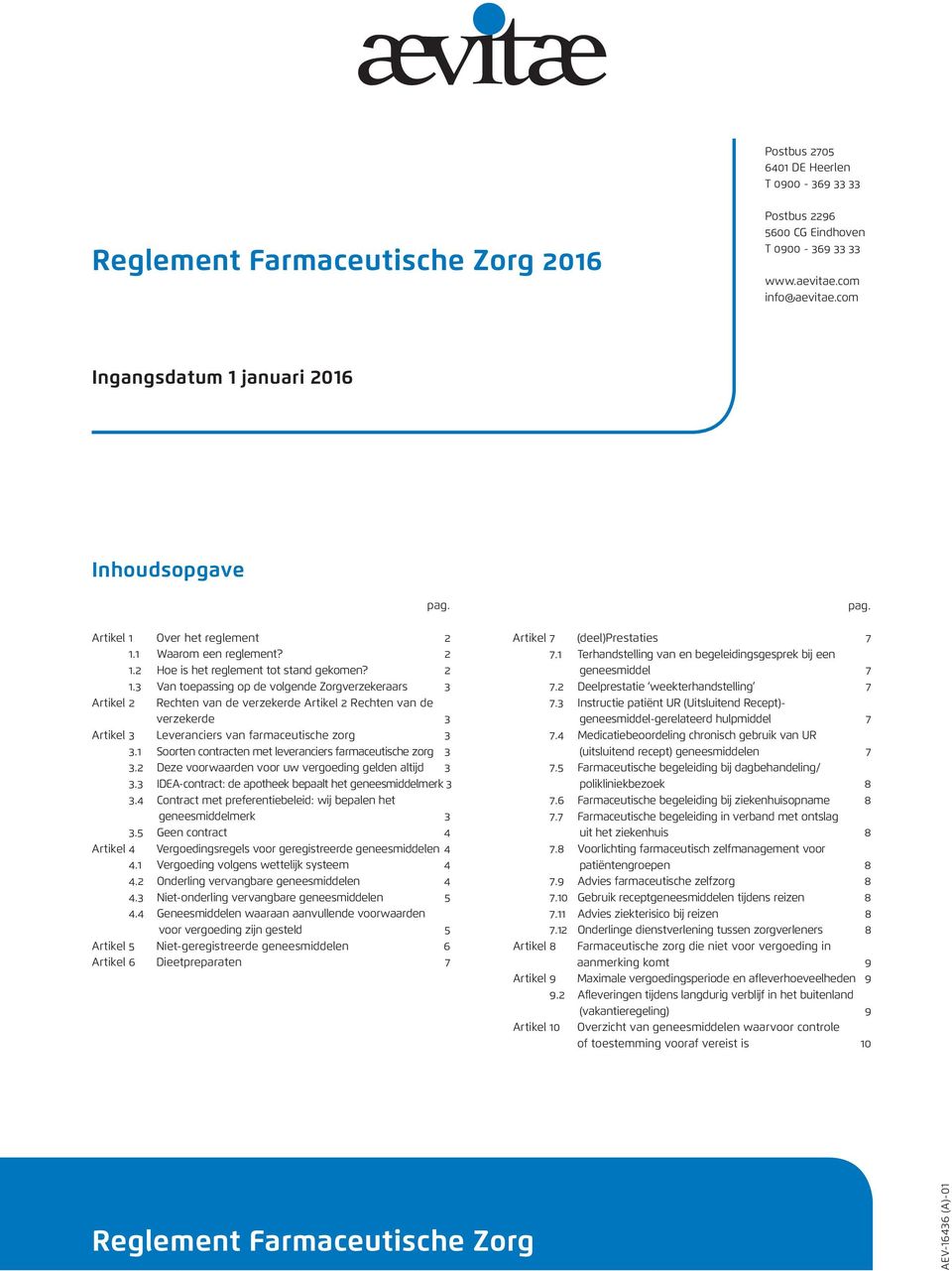 1 Waarom een reglement? 2 1.