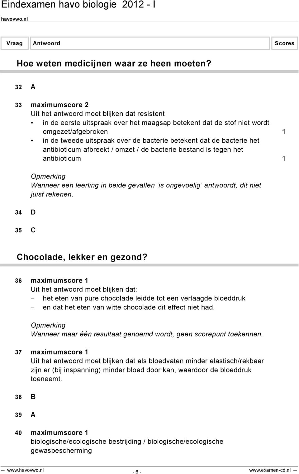 betekent dat de bacterie het antibioticum afbreekt / omzet / de bacterie bestand is tegen het antibioticum 1 Opmerking Wanneer een leerling in beide gevallen is ongevoelig antwoordt, dit niet juist