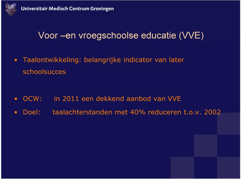 later schoolsucces OCW: in 2011 een dekkend