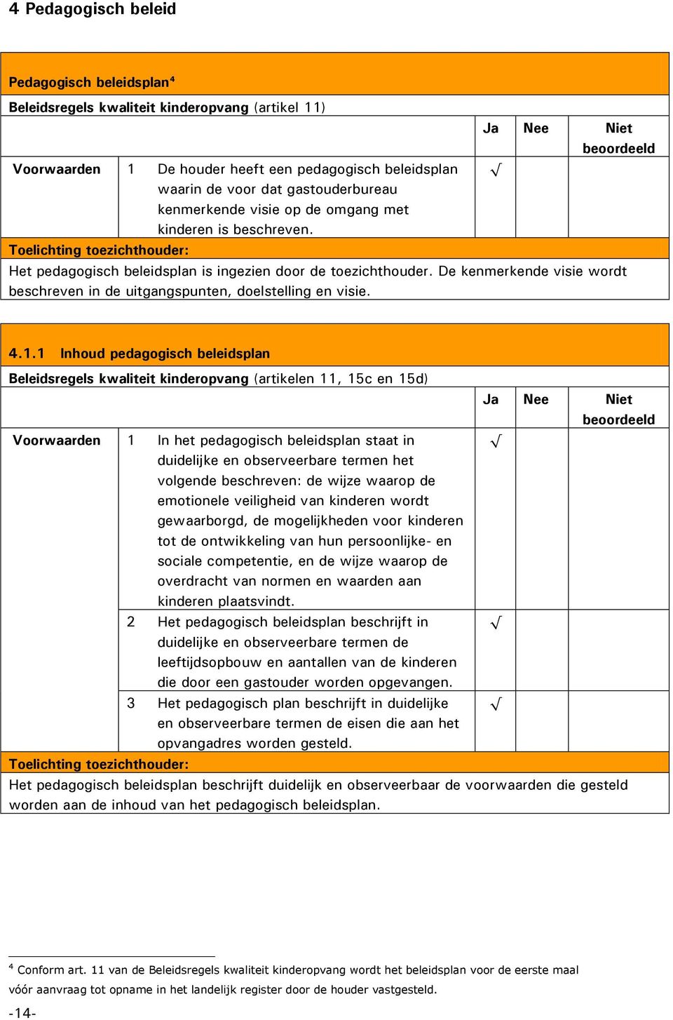 De kenmerkende visie wordt beschreven in de uitgangspunten, doelstelling en visie. 4.1.