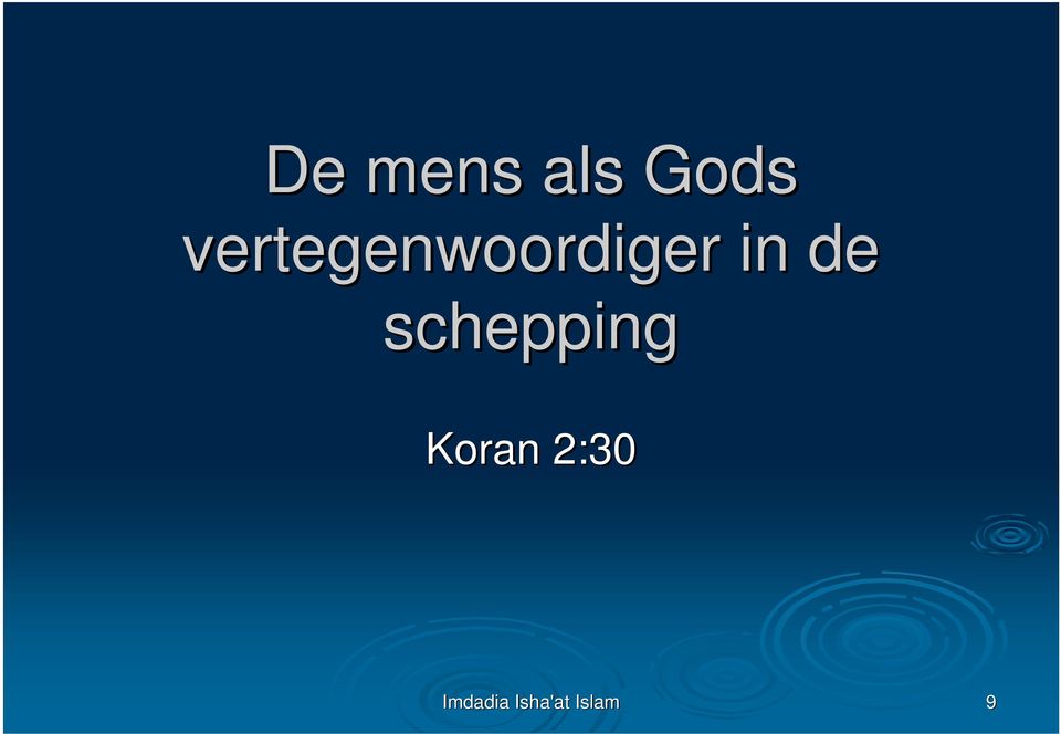 de schepping Koran