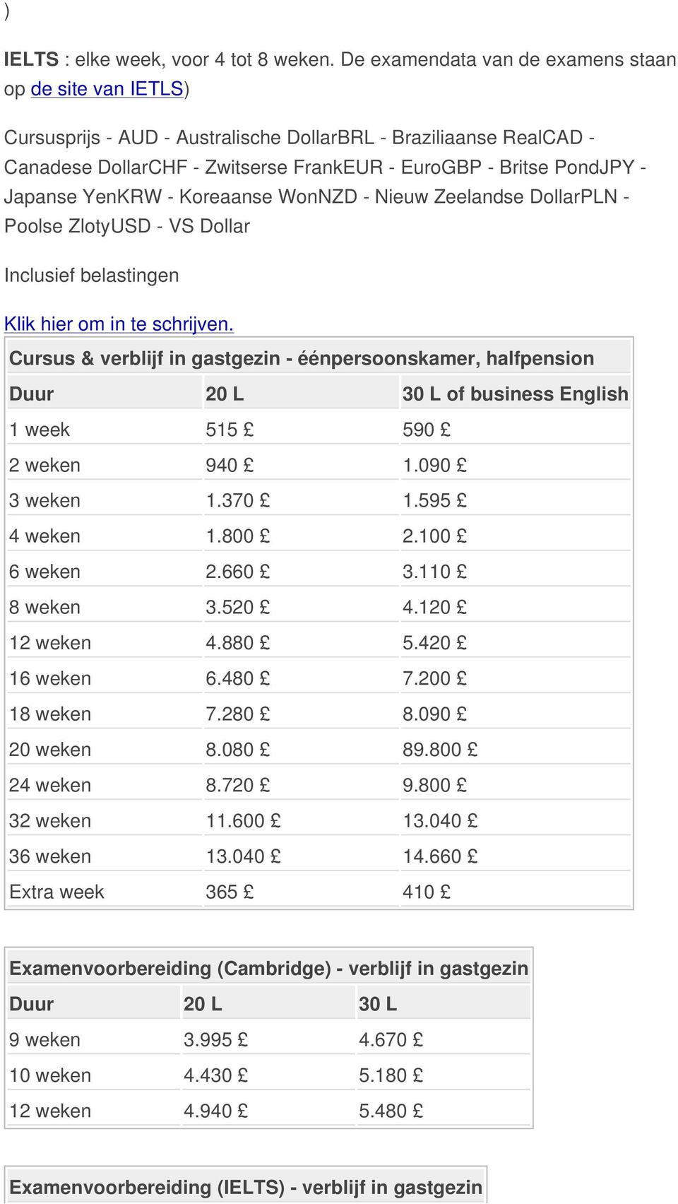 Japanse YenKRW - Koreaanse WonNZD - Nieuw Zeelandse DollarPLN - Poolse ZlotyUSD - VS Dollar Inclusief belastingen Klik hier om in te schrijven.