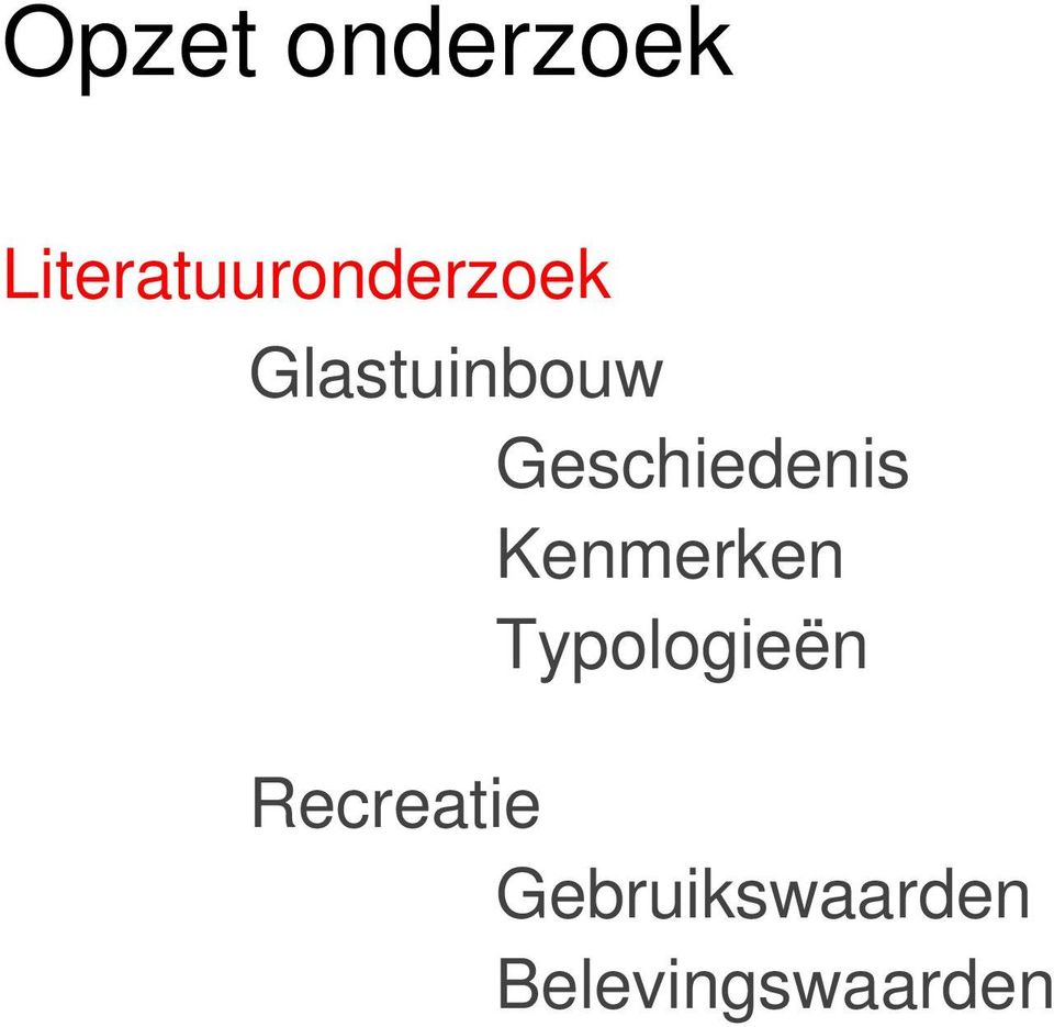 Glastuinbouw Geschiedenis