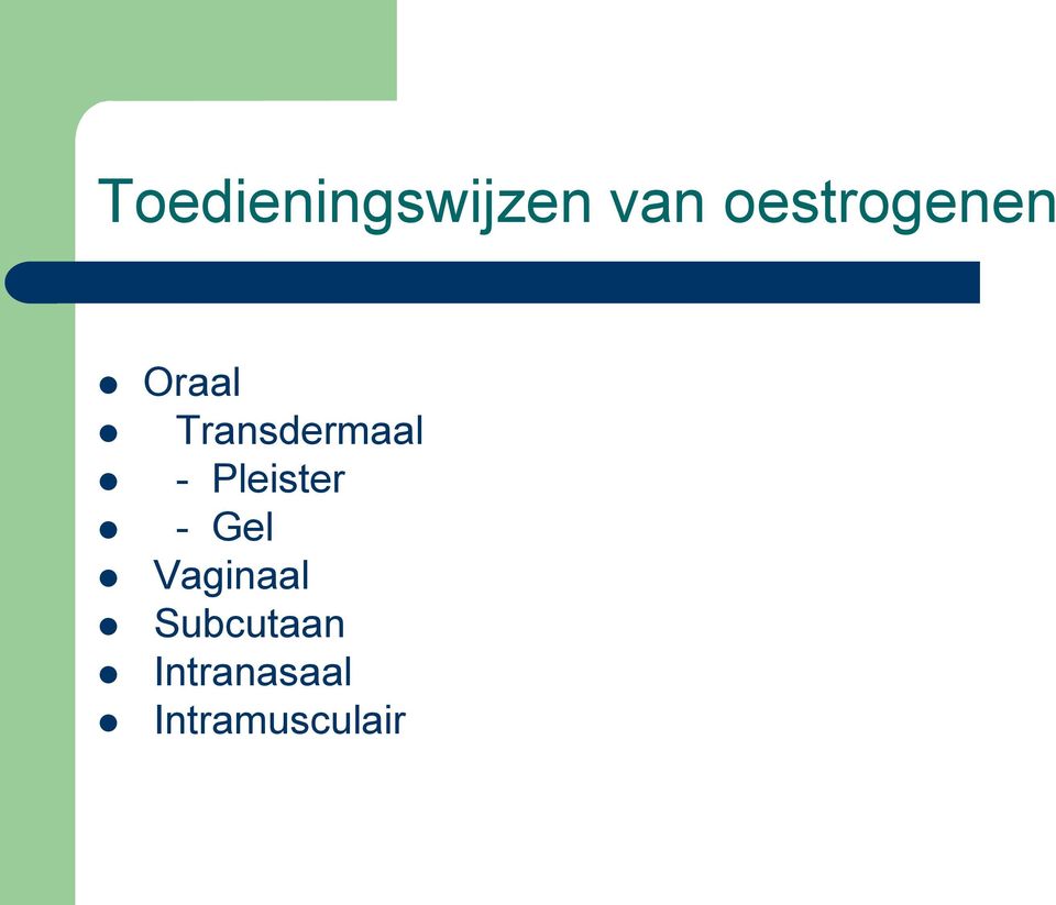 Transdermaal - Pleister -