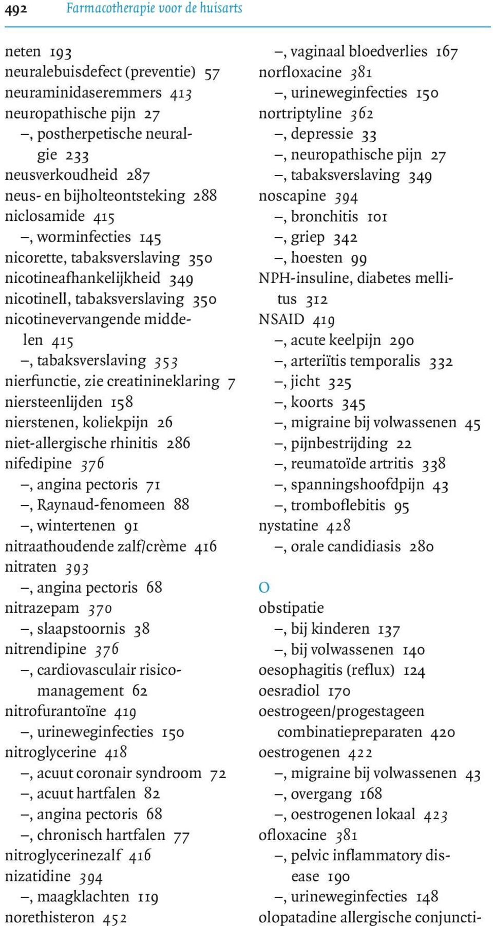 9, worminfecties 145 nicorette, tabaksverslaving 350 nicotineafhankelijkheid 349 nicotinell, tabaksverslaving 350 nicotinevervangende middelen 415 $)G!