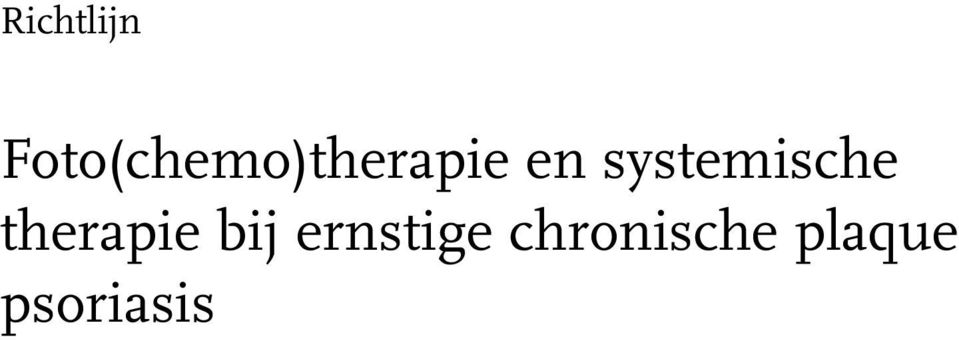 systemische therapie