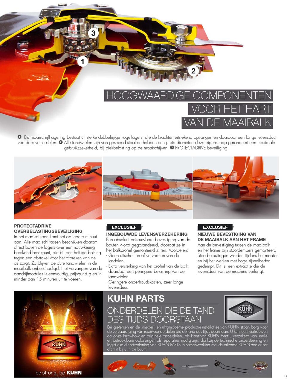 3 PROTECTADRIVE beveiliging. PROTECTADRIVE OVERBELASTINGSBEVEILIGING In het maaiseizoen komt het op iedere minuut aan!