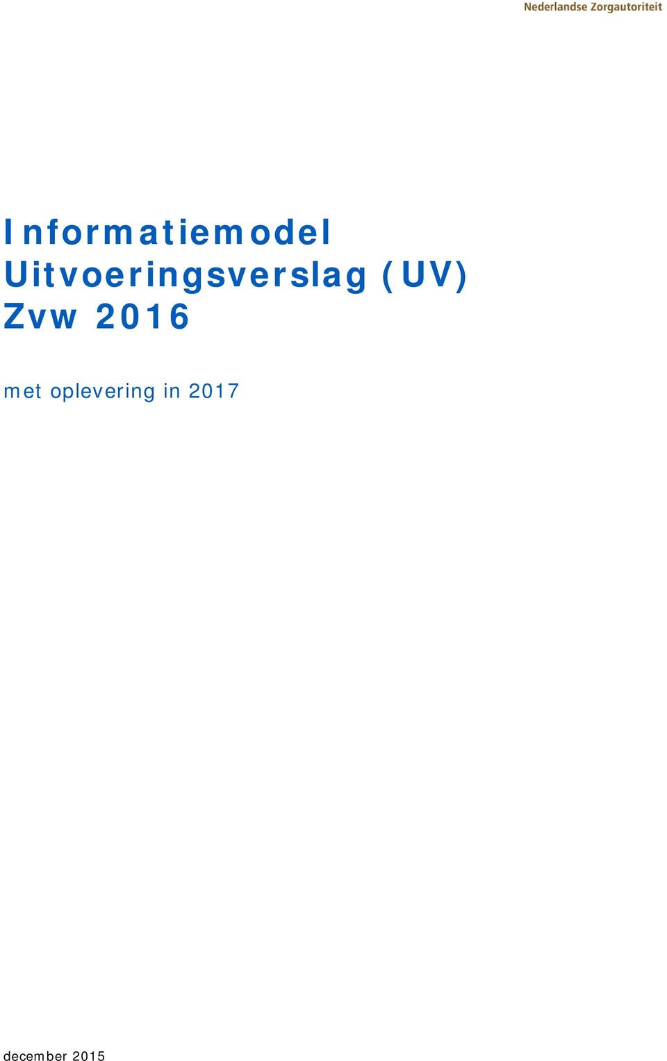 (UV) Zvw 2016 met