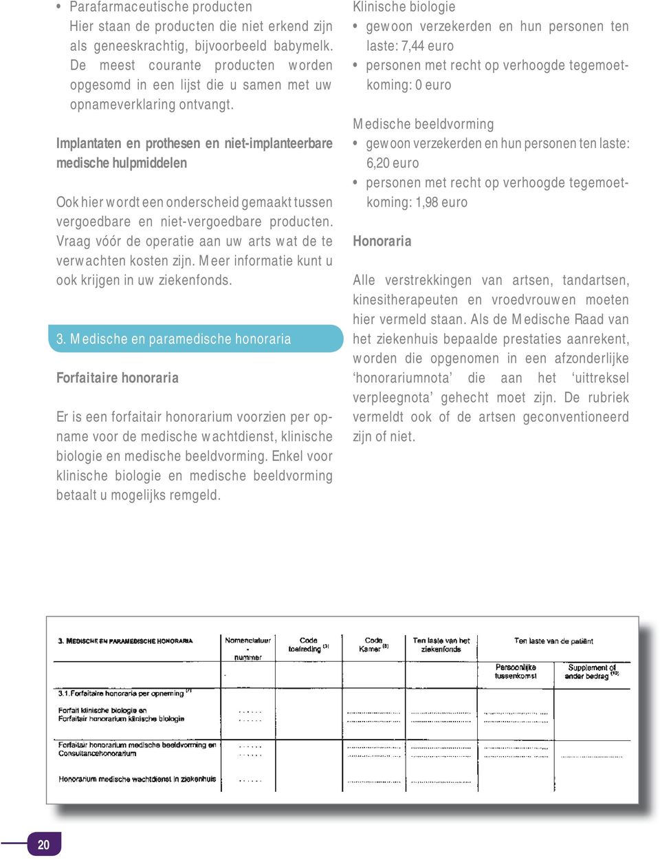 Implantaten en prothesen en niet-implanteerbare medische hulpmiddelen Ook hier wordt een onderscheid gemaakt tussen vergoedbare en niet-vergoedbare producten.