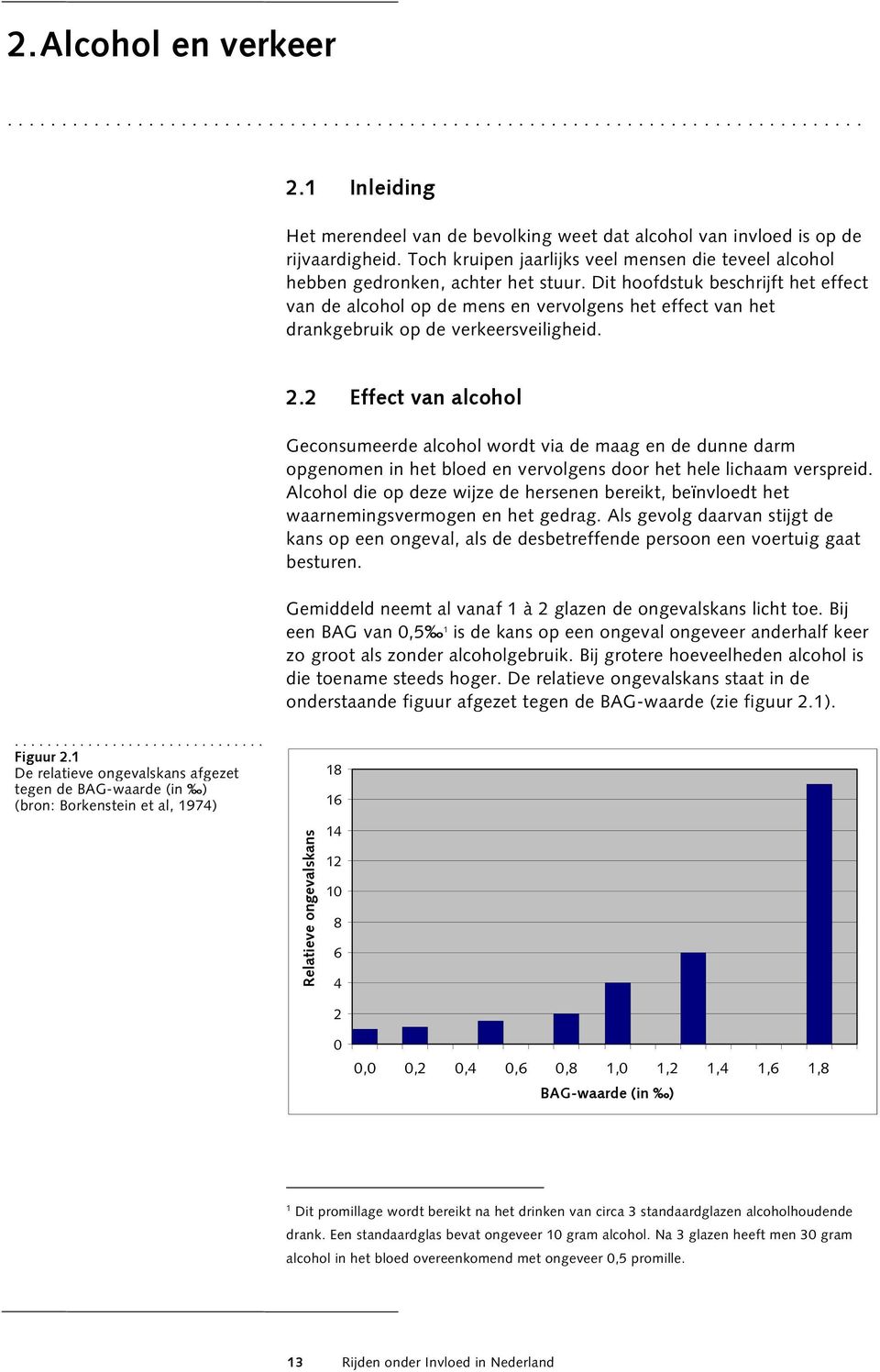 Dit hoofdstuk beschrijft het effect van de alcohol op de mens en vervolgens het effect van het drankgebruik op de verkeersveiligheid. 2.