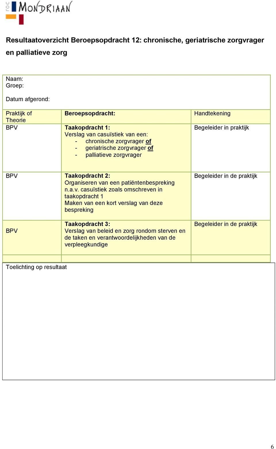 Taakopdracht 2: Organiseren va