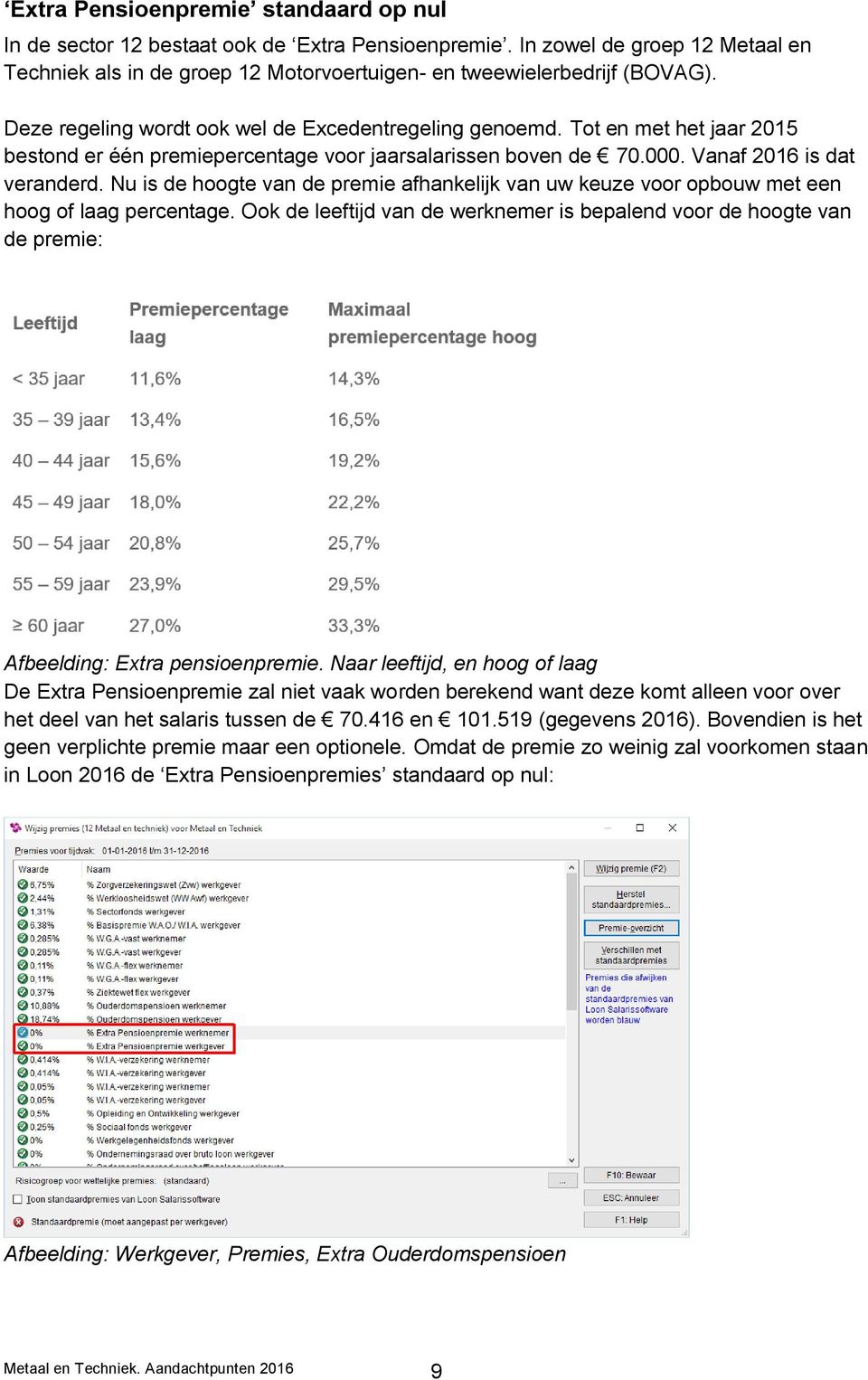 Nu is de hoogte van de premie afhankelijk van uw keuze voor opbouw met een hoog of laag percentage.