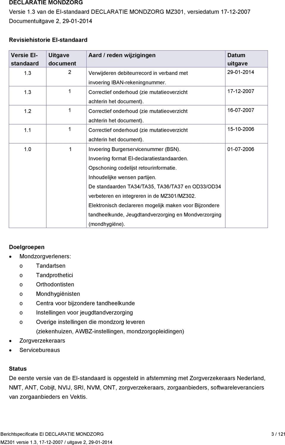 3 2 Verwijderen debiteurrecord in verband met invoering IBAN-rekeningnummer. 1.3 1 Correctief onderhoud (zie mutatieoverzicht achterin het document). 1.2 1 Correctief onderhoud (zie mutatieoverzicht achterin het document).