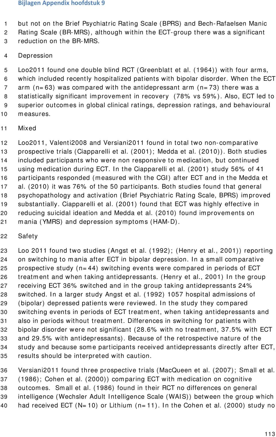 When the ECT arm (n=6) was compared with the antidepressant arm (n=7) there was a statistically significant improvement in recovery (78% vs 9%).