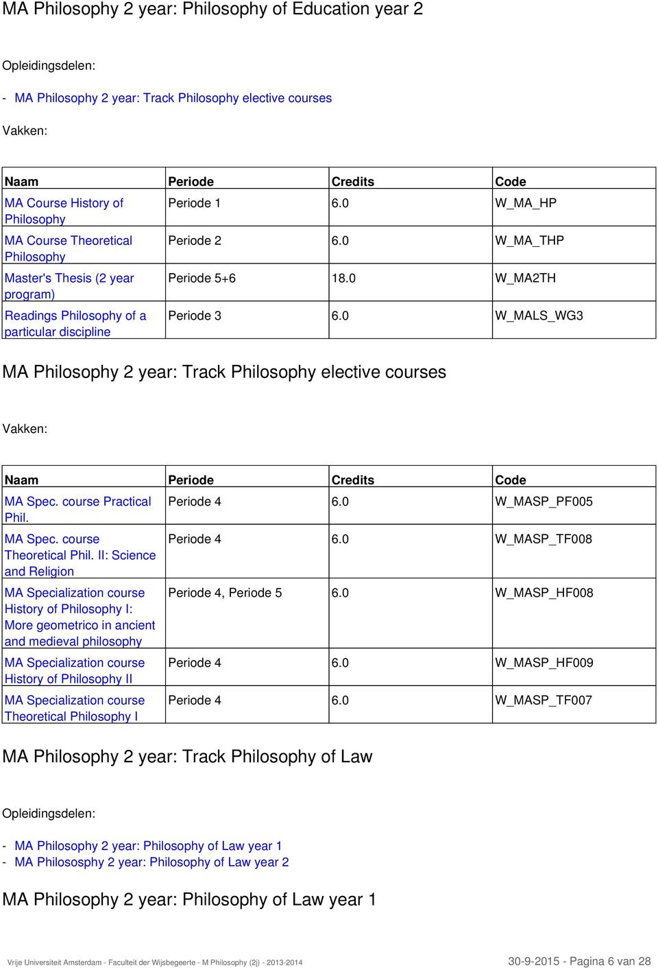 0 W_MALS_WG3 MA Philosophy 2 year: Track Philosophy elective courses MA Spec. course Practical Phil. MA Spec. course Theoretical Phil.