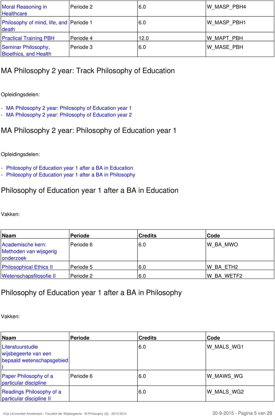 0 W_MASE_PBH MA Philosophy 2 year: Track Philosophy of Education Opleidingsdelen: MA Philosophy 2 year: Philosophy of Education year 1 MA Philosophy 2 year: Philosophy of Education year 2 MA