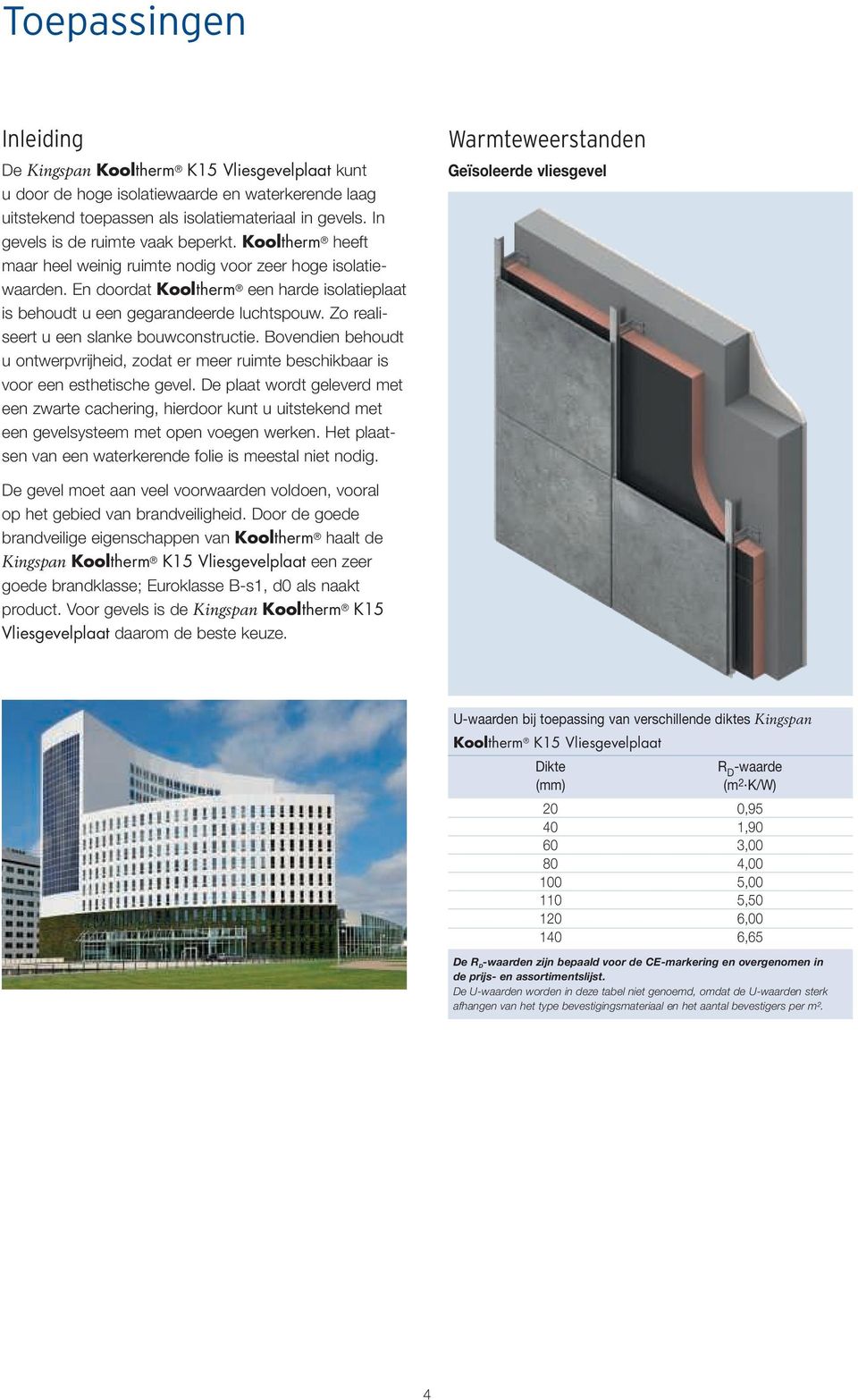 En doordat Kooltherm een harde isolatieplaat is behoudt u een gegarandeerde luchtspouw. Zo realiseert u een slanke bouwconstructie.