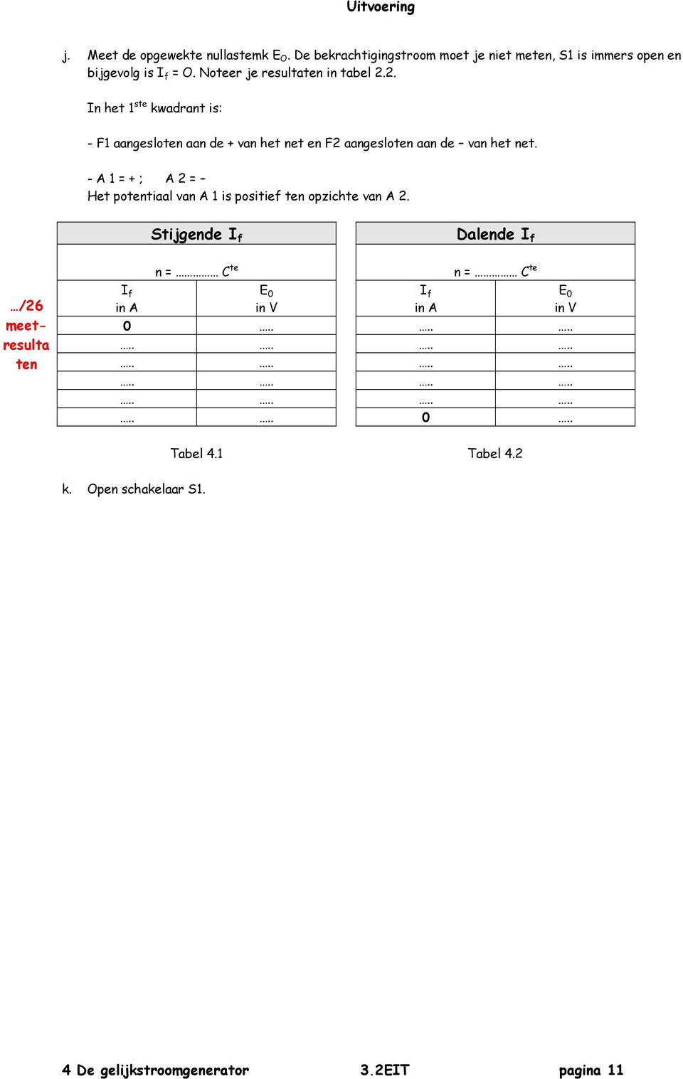 - A 1 = + ; A 2 = Het potentil vn A 1 is positief ten opzichte vn A 2.