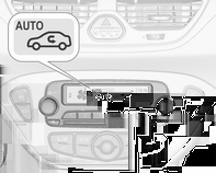 Klimaatregeling 129 Let op Bij het selecteren van de luchtverdelingsmodus l bij een draaiende motor wordt een Autostop geblokkeerd totdat er een andere luchtverdeling wordt geselecteerd.