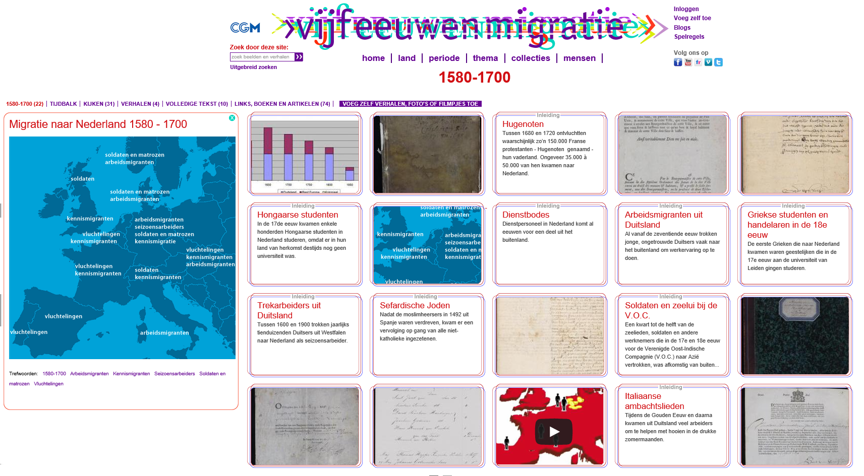 Vijf eeuwen migratie De reden om je land te verlaten is niet altijd even vrolijk, maar migratie is van alle tijden. Ben jij een autochtoon?