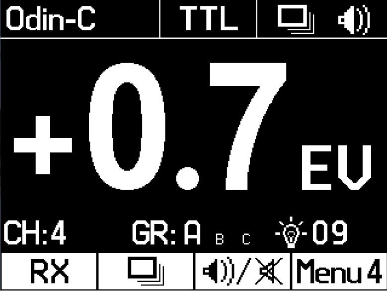 Menu s Auto-Save De Indra500 TTL onthoudt de laatste instellingen. Telkens de unit wordt ingeschakeld keert de Indra500 terug naar de vorige instelling. Preflash 1.