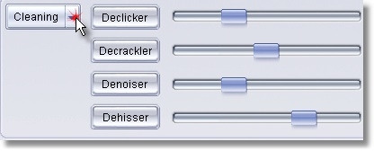 Waar er pauzes zijn heb je geen curve. Eens de opname gedaan. Klik op sluiten; CLEANING = OPKUISWERK Klik op de CLEANING knop bovenaan. = Deze functies worden zichtbaar.