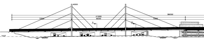 - Tunnel Nieuwveensepad (fietspad): aan weerszijden verlengen; - Viaduct A12: huidige twee kunstwerken handhaven, nieuw kunstwerk aan oostzijde ten behoeve van de verbindingsweg A13 A4; - Viaduct