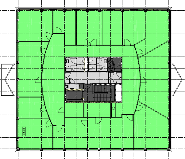 Plattegronden Vierde verdieping *In de plattegronden staan de bestaande huidige