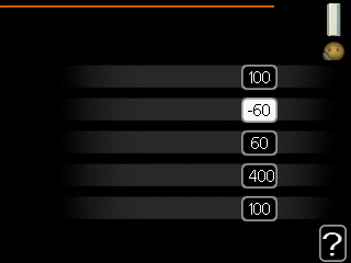 Menu 4.9.3 instelling graadminuten actuele waarde Instelbereik: -3000 3000 instelling graadminuten4.9.3 start compressor Instelbereik: -1000-30 Standaardwaarde: -60 stapverschil compressors Instelbereik: 10 2000 Standaardwaarde: 60 start diff.