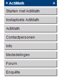 4. Extra s 4.1. ActiMath als naslagwerk ActiMath kan je ook gebruiken als naslagwerk, bijvoorbeeld als voorbereiding op een examen.