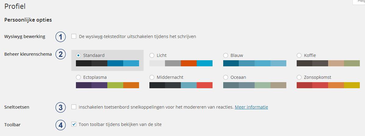 4 WordPress Instellingen Alvorens we verder gaan met de leuke dingen, bespreken we eerst de instellingen. Ben je hiermee bekend? Lees dan verder vanaf het volgende hoofdstuk. 4.