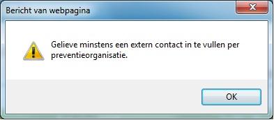 Nieuw toegevoegde preventieorganisaties naar aanleiding van een actie/project worden automatisch toegevoegd aan het structureel netwerk. 4. Duid per preventieorganisatie het bereik aan.