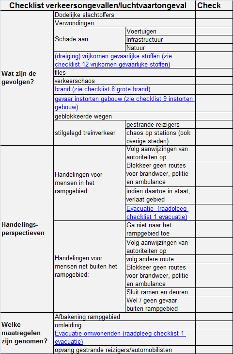 Nr 13 Verkeersongeval/luchtvaartongeval pm