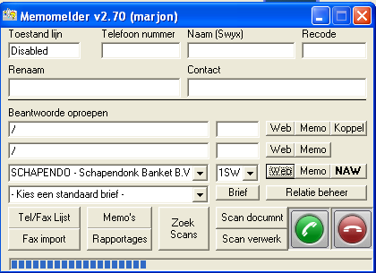 Beste werkwijze: Gebruik MemoMelder (MemoScan) Men dient ten alle tijden gebruik te maken van de memomelder.