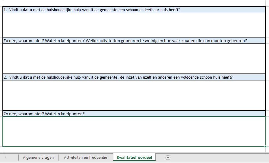 C. Observatieprotocol en vragenlijst Onderstaande figuren geven een beeld van de vragenlijst die gebruikt is bij de interviews met de cliënten. 2016 KPMG Advisory N.V.