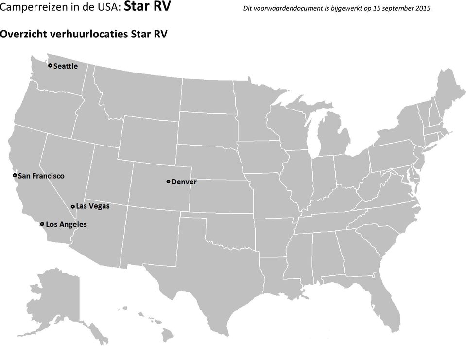 Overzicht verhuurlocaties Star RV