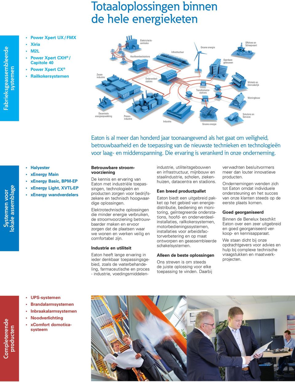 Decentrale energieopwekking Procesindustrie Industrie Groene energie Solutions en Services Eaton is al meer dan honderd jaar toonaangevend als het gaat om veiligheid, betrouwbaarheid en de toepassing