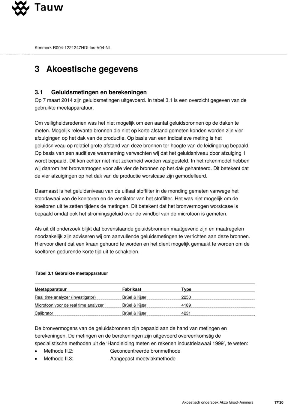 Mogelijk relevante bronnen die niet op korte afstand gemeten konden worden zijn vier afzuigingen op het dak van de productie.