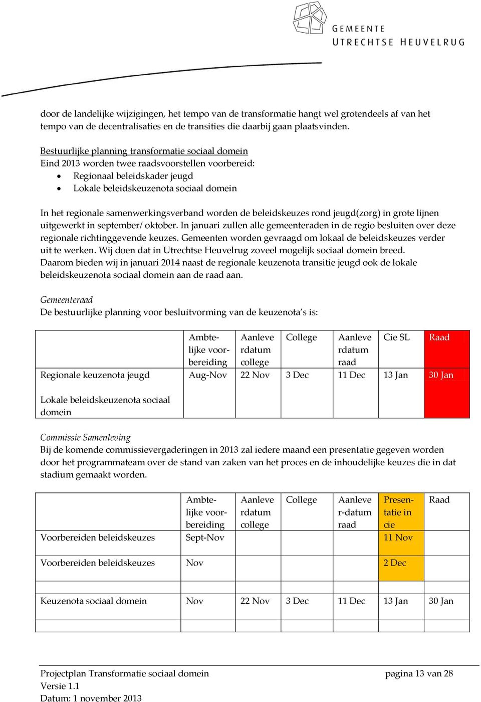 samenwerkingsverband worden de beleidskeuzes rond jeugd(zorg) in grote lijnen uitgewerkt in september/ oktober.