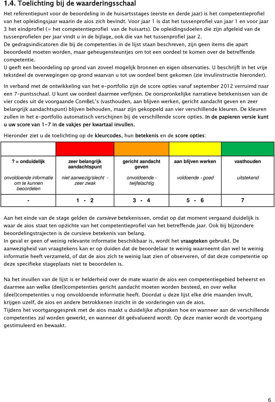 De opleidingsdoelen die zijn afgeleid van de tussenprofielen per jaar vindt u in de bijlage, ook die van het tussenprofiel jaar 2.