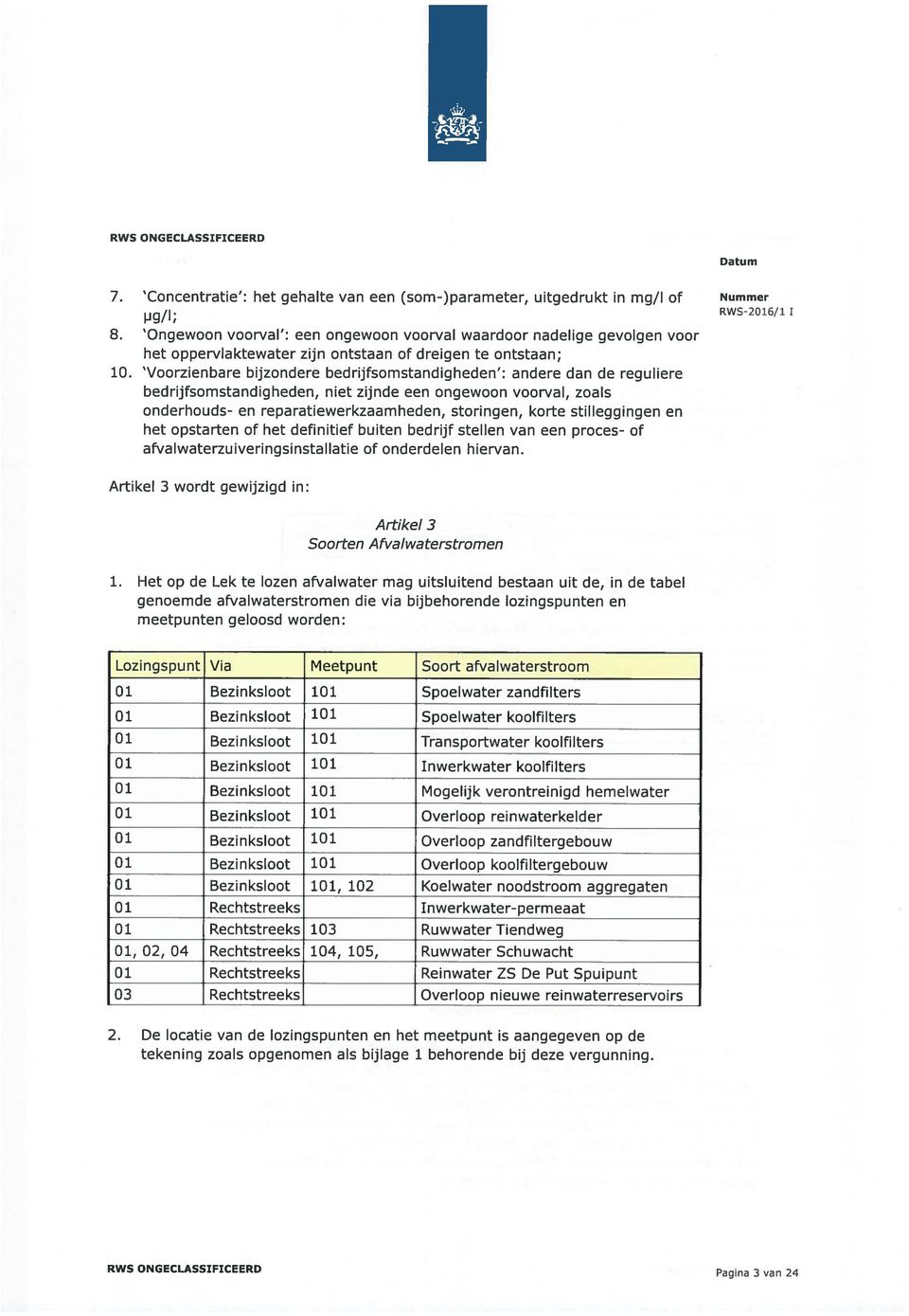 Voorzienbare bijzondere bedrijfsomstandigheden : andere dan de reguliere bedrijfsomstandigheden, niet zijnde een ongewoon voorval, zoals onderhouds- en reparatiewerkzaamheden, storingen, kort:e