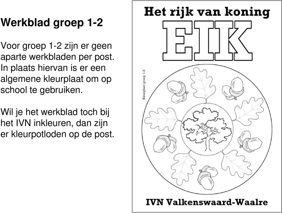 In plaats hiervan is er een algemene kleurplaat om op