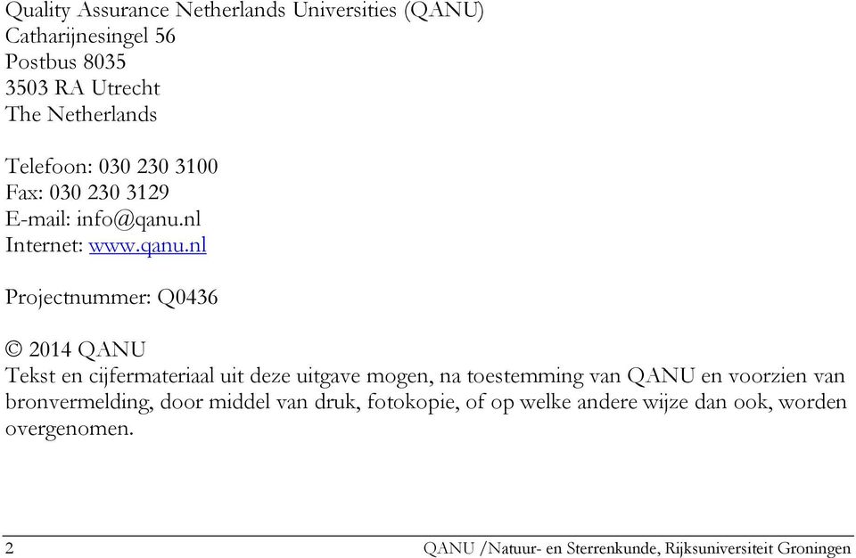 nl Internet: www.qanu.